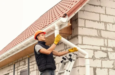 Pose et remplacement de gouttières à Renung